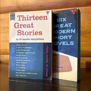 1954 6 Great Modern Short Novels&1955 13 Great Stories by 13 Master Storytellers